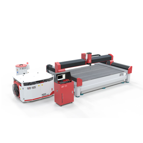 2026 Neues Produkt HEAD 3 Achsen 3000*2000mm Wasserstrahlschneidemaschine
