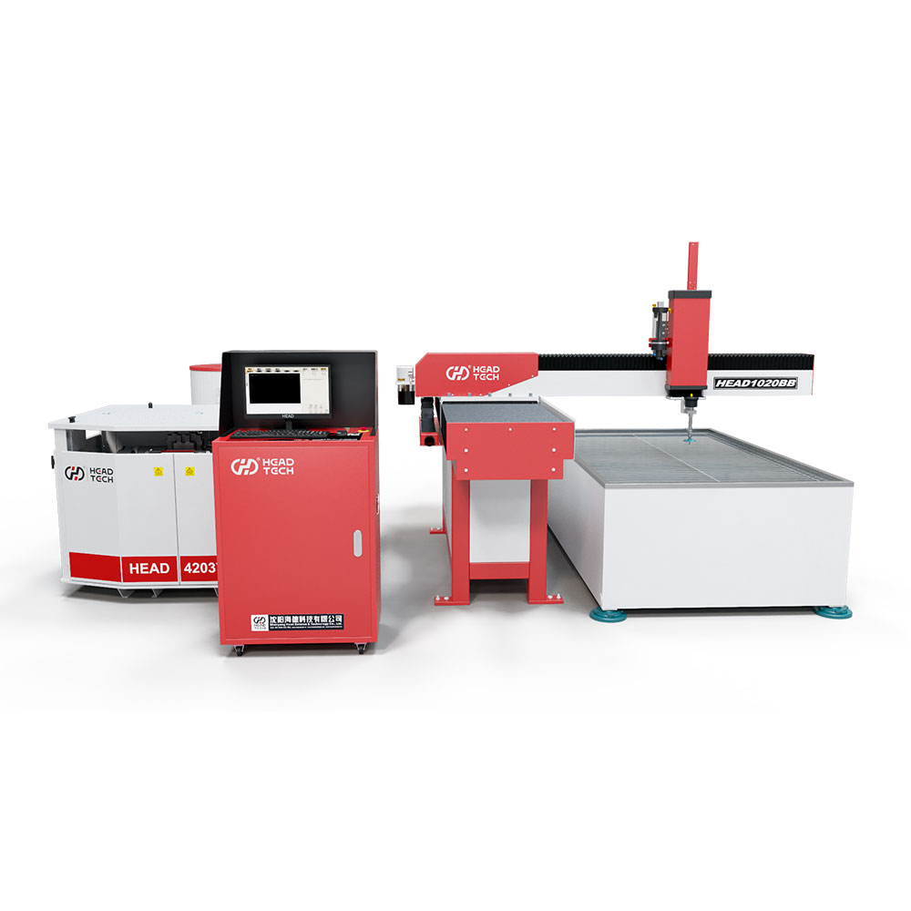 3 Achse 1000*2000 mm Kohlenstoffstahlblech Wasserstrahl Schneidmaschine