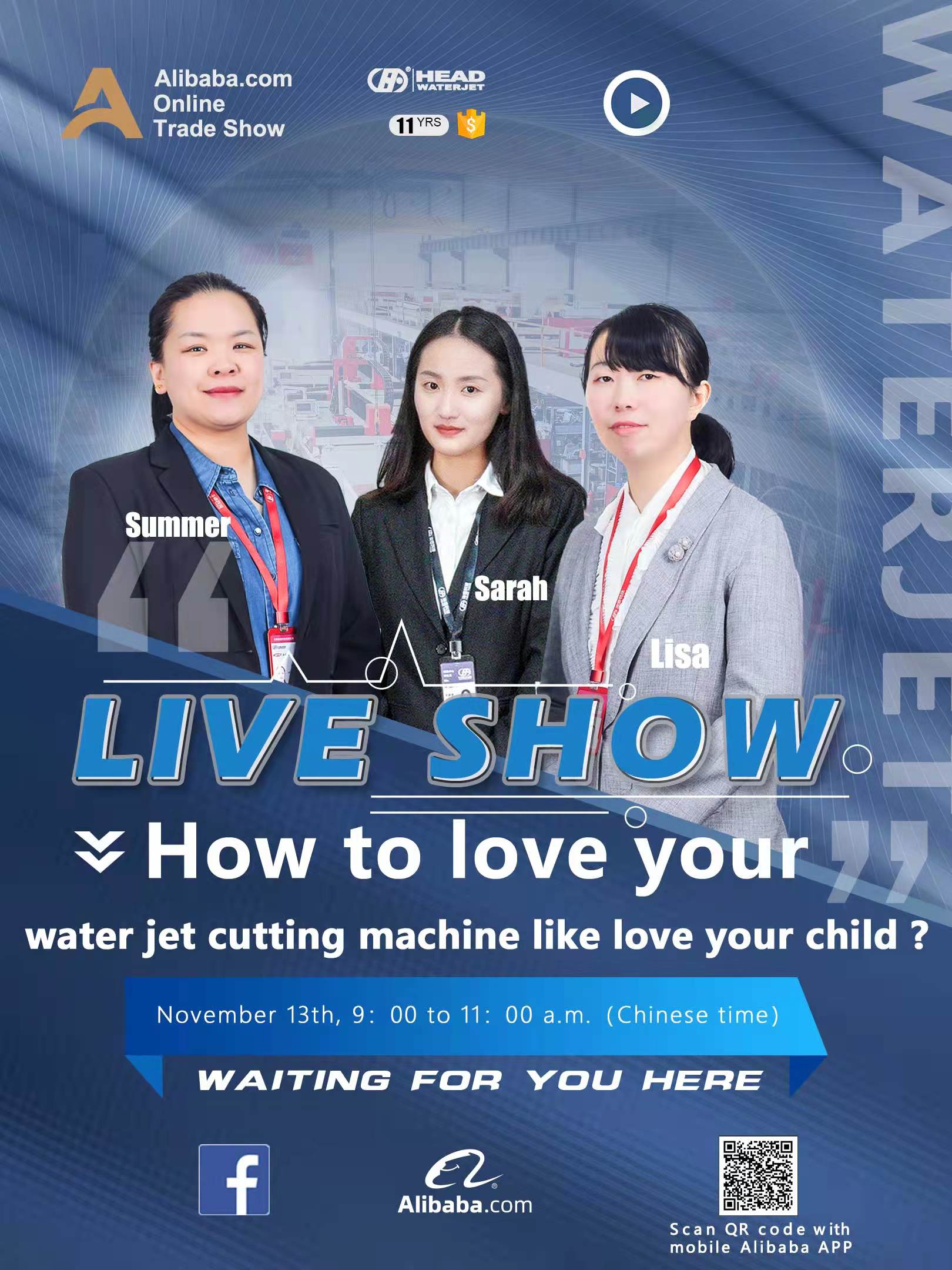 HEAD Wasserstrahlschneidemaschine Liveshow 