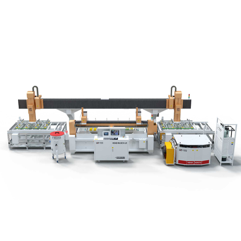 HEAD Glaswasserschneide- und obere/untere Produktionslinie
