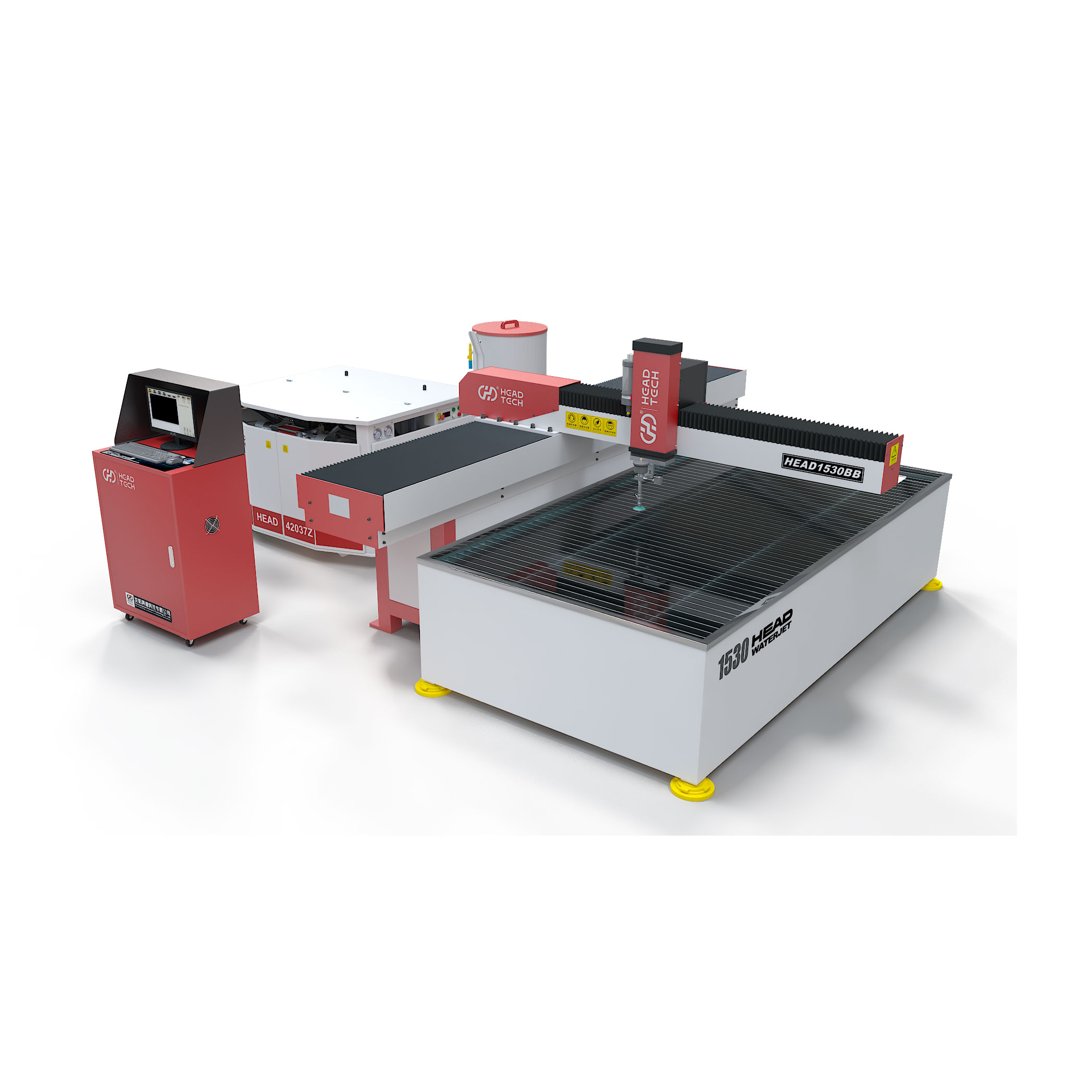 3 Achse1500*3000 mm Ausleger Wasserstrahlschneidemaschine 