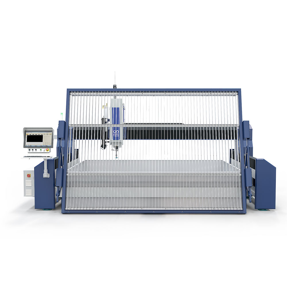 2025 Neues Design 3 Achsenkopf 3000*2000 mm Wasserstrahlschneidemaschine 