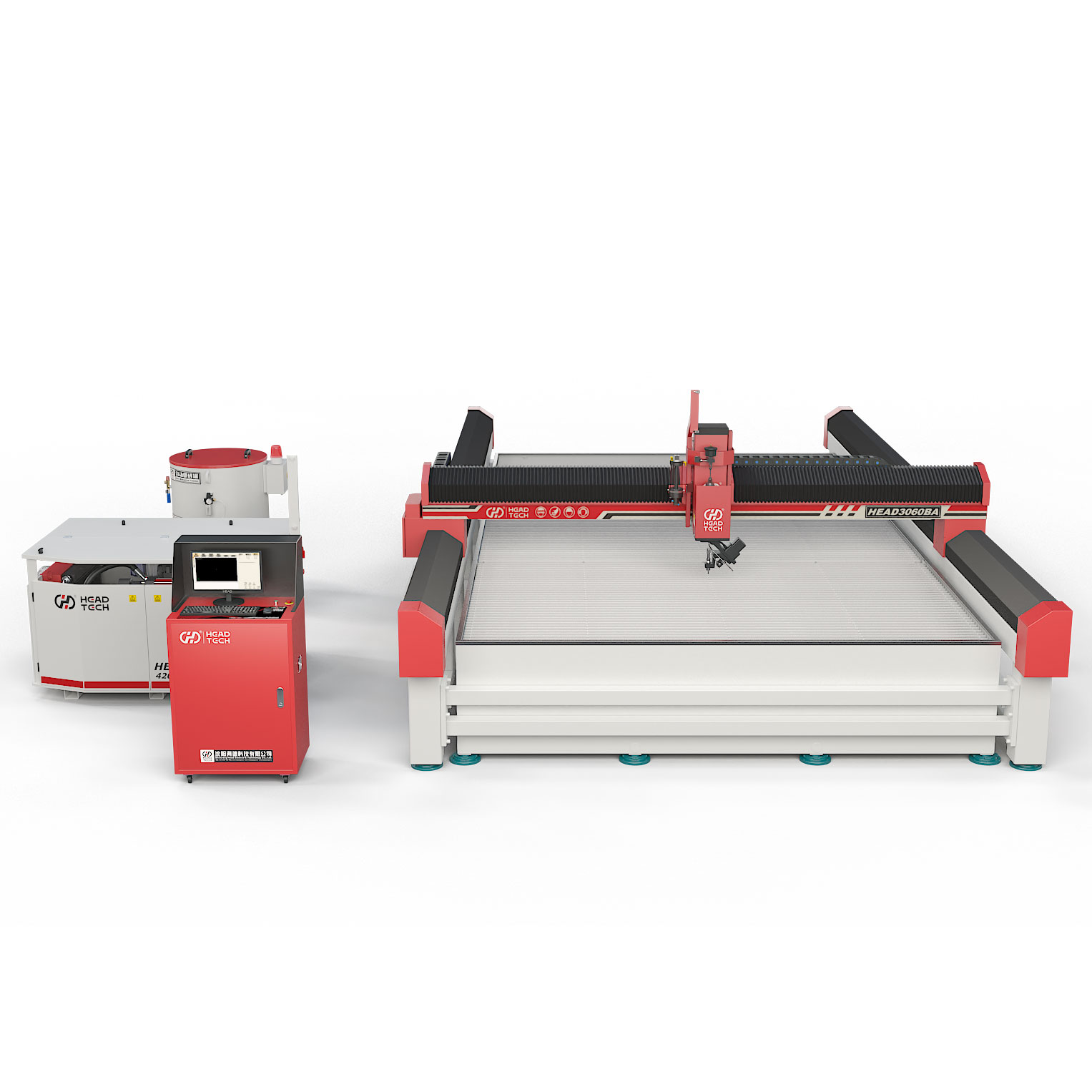  KOPF 3000*6000mm 5-Achsen-Wasserstrahlschneidemaschine