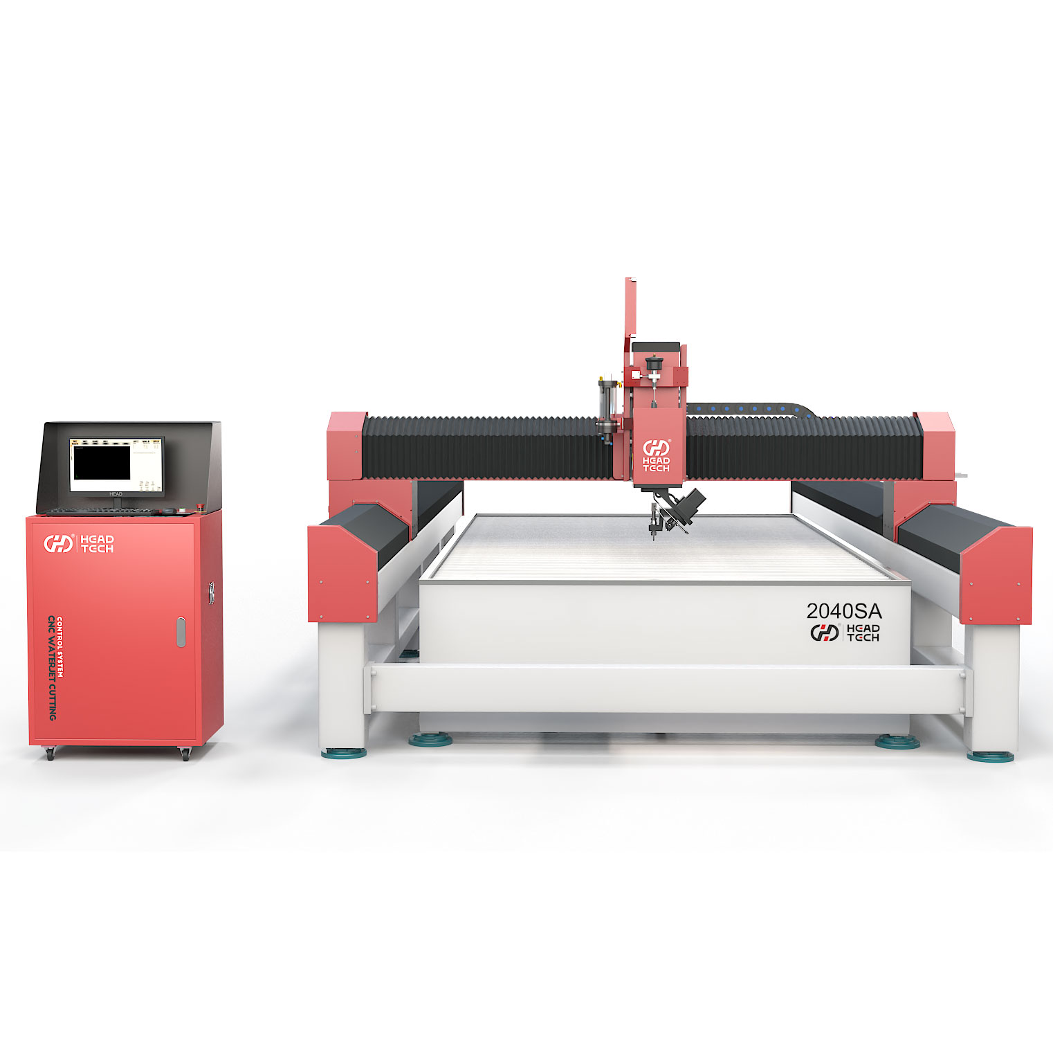 2025 Neues Produkt 5 Achsenkopf 2000*4000 mm Wasserstrahlschneidemaschine zum Verkauf