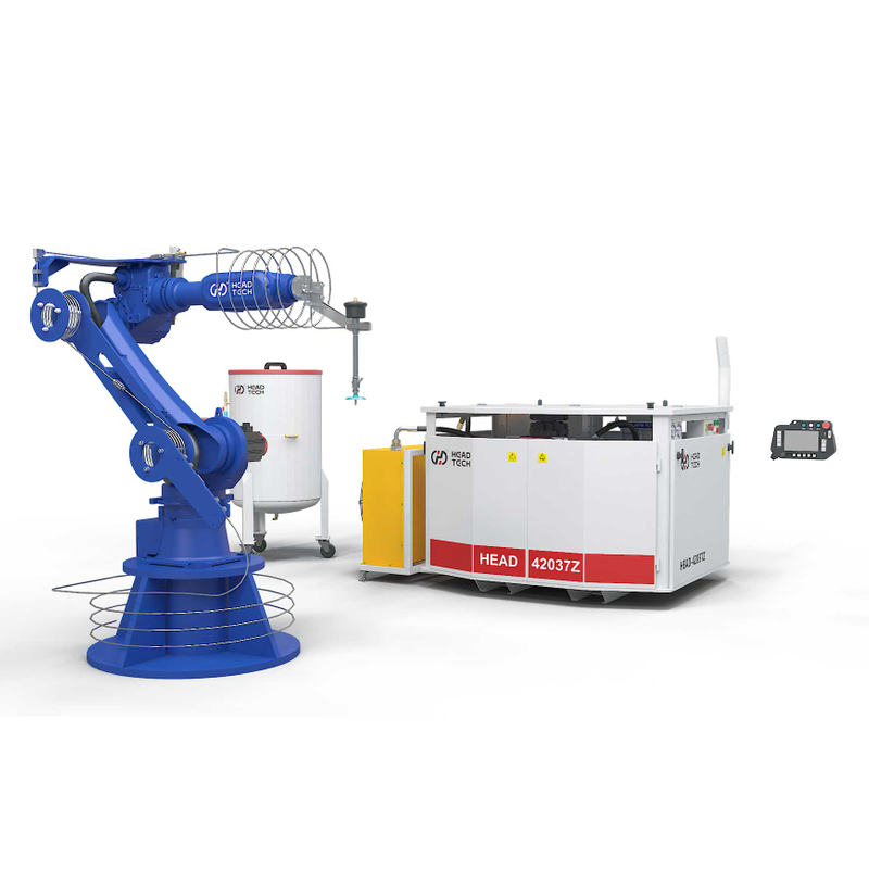 Wasserstrahlschneiden von Verbundwerkstoffen + automatisches Be- und Entladen durch Roboterarm