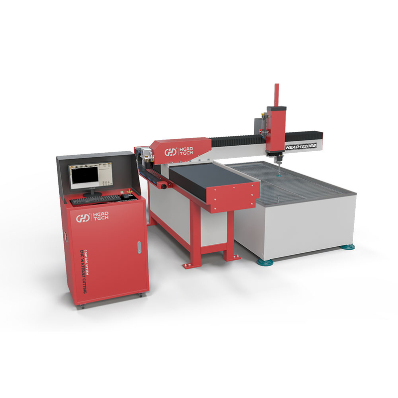 3 Achse 1000*2000 mm Kohlenstoffstahlblech Wasserstrahl Schneidmaschine