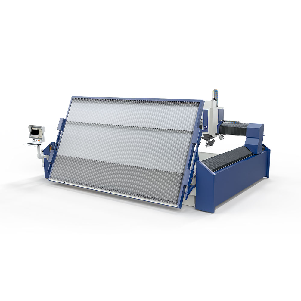 2025 Neues Design 5 Achsenkopf 4000*2000 mm Wasserstrahlschneidemaschine 